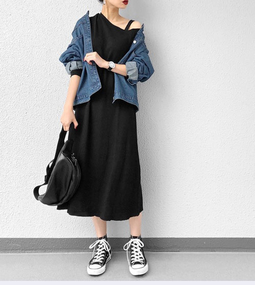 【大きいサイズのおすすめ】初心者さん必見☆控えめ肌見せが叶うワンショルダーアイテム  LL-5L