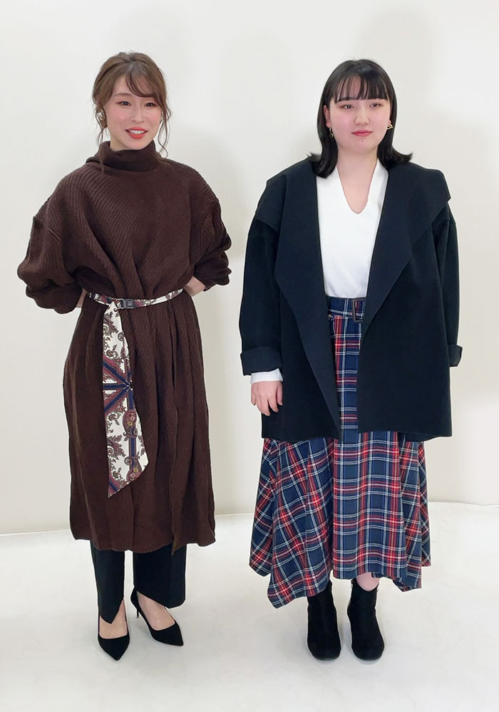 【インスタライブ】重く暗くなりがちな冬コーデはチェック柄で一気にあか抜ける着痩せできる☆S-6L
