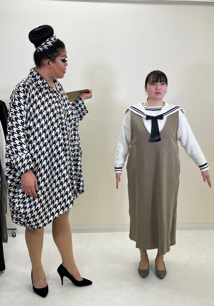 【インスタライブ】リクエストに答えて！楽ちんワンピを部屋着にさせない！春まで着れるアウターで着やせおしゃれコーデLL-5L
