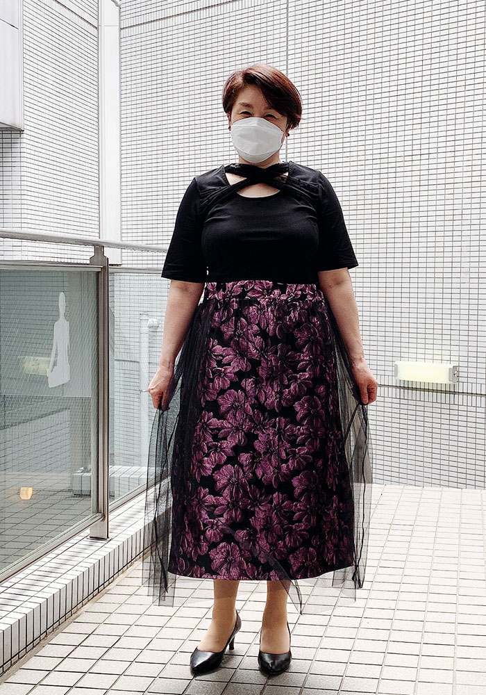 伝説のパタンナーさんが自身でデザインした商品を体当たりで着痩せ紹介します☆LL-5L