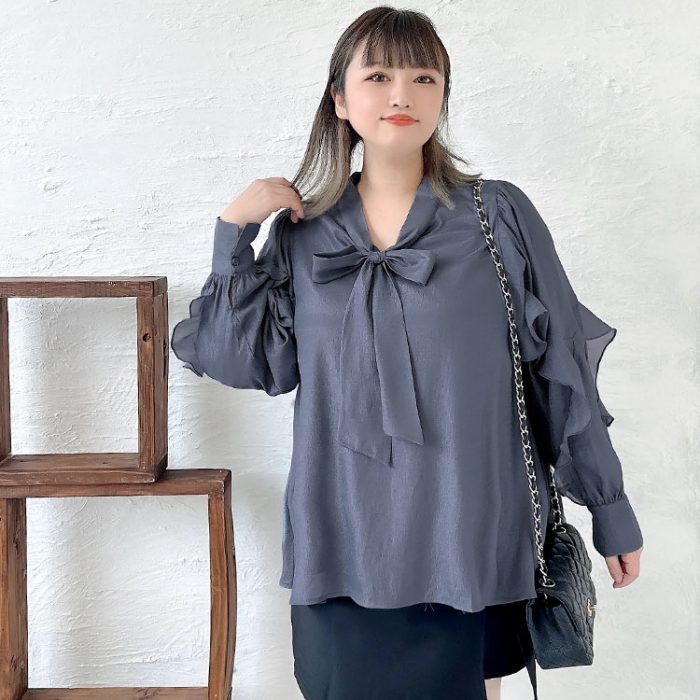 着回し力もバツグン♡きれいめシャツブラウスは今から春まで大活躍！LL-5L