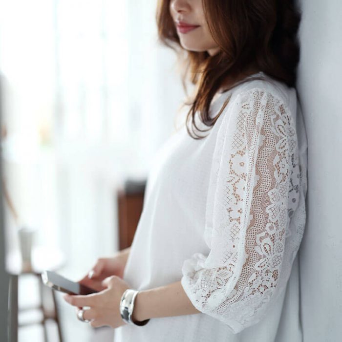 大人女子におすすめ、さわやかに映える夏の白で清潔感もアップ♡LL-5L