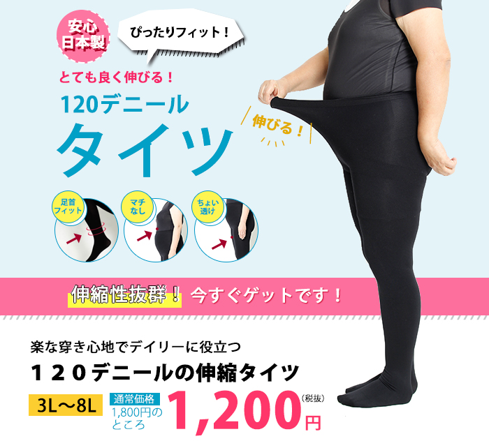 120デニールストッキングメイン