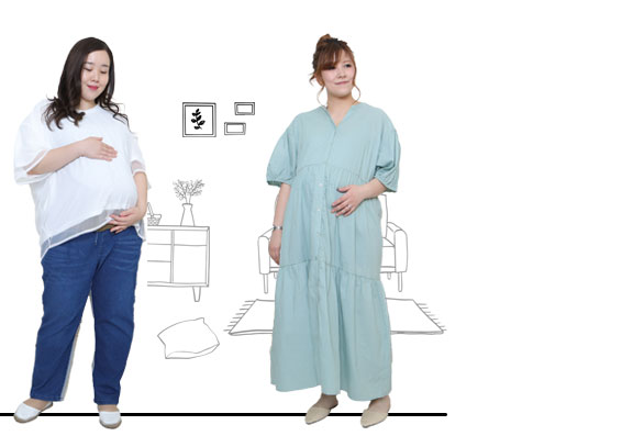 マタニティウェア・妊婦服のおうち時間
