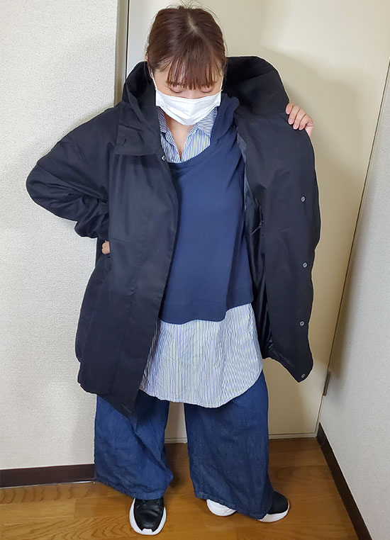 希少 44 2XL MaxMara ベルト ナイロン ジャケット 大きいサイズ 大きいサイズ レディース ビッグカラーミリタリーマウンテン
