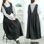 入荷中 大きいサイズ fem 前後2wayタックジャンパースカート レディース サロペット・オーバーオール・オールインワン