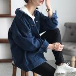 大きいサイズ レディース オーバサイズデニムブルゾン sada-6881 大きいサイズ レディース オーバサイズデニムブルゾン sada-6881