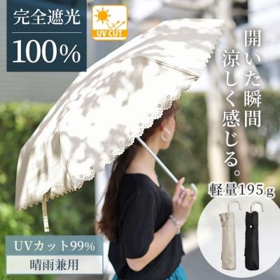 UV99％カットスイートフラワー55cm晴雨兼用折り畳み傘