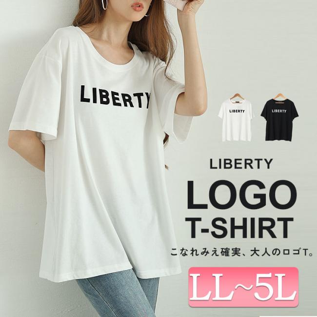 フロッキープリントロゴTシャツ
