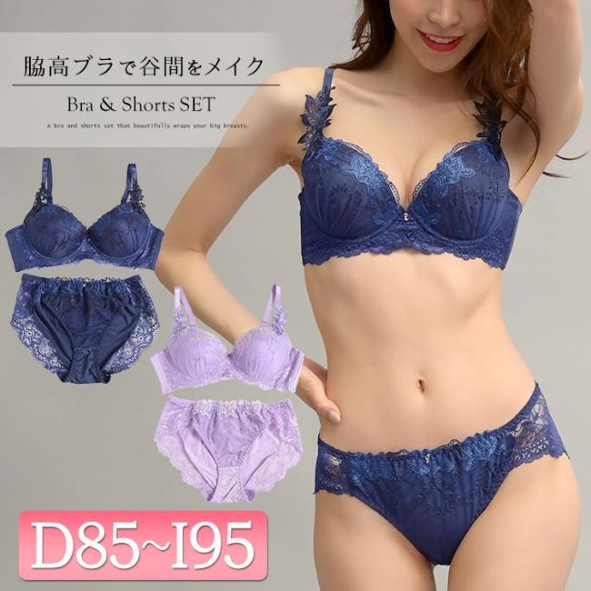 総レースブラ＆ショーツセット