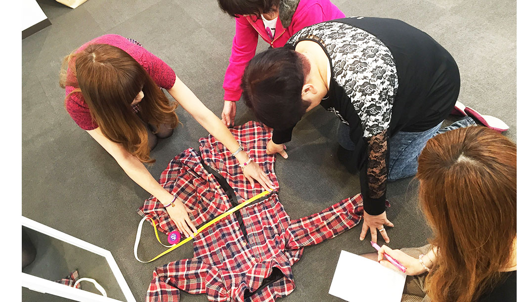 大きいサイズの服の商品開発