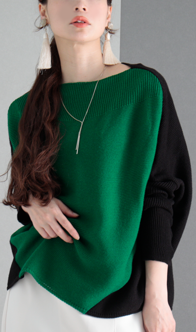 日本製アイテムのモデル画像(正面アップ)