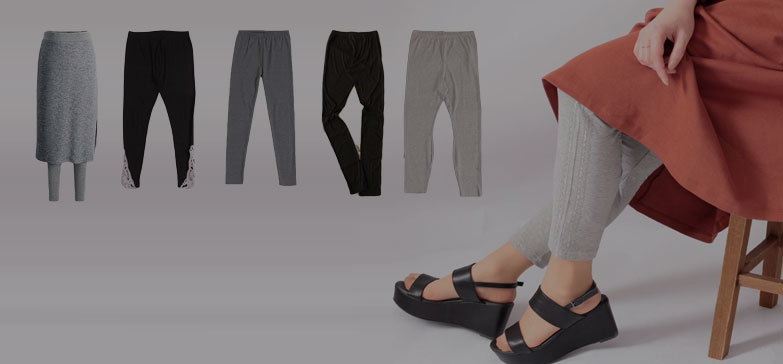 大きいサイズのマタニティウェア・妊婦服特集｜ワンピースに合わせやすいレギンスのイメージ