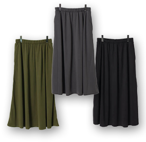 サイドラインテープフレアスカート