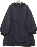 大きいサイズ レディース 中綿モンスターパーカーコート