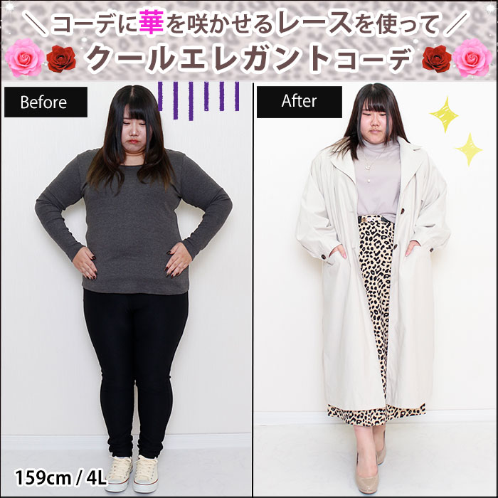 【レース使いで春の装いコーデをご紹介◎】