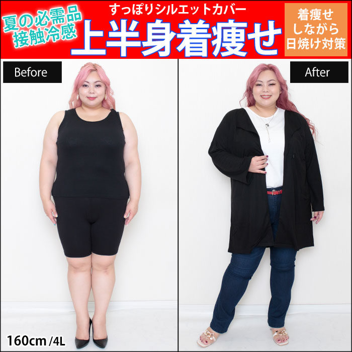 【着痩せしながら日焼け対策！万能ロングカーデで上半身着痩せ術☆】