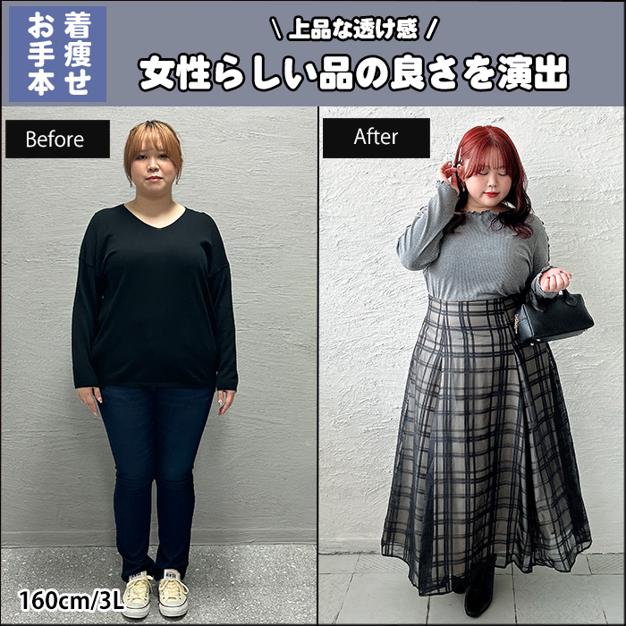 【上品な透け感で女性らしい品の良さを演出】11月4日更新