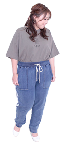 洋ナシ型のももはりさんの着痩せ術