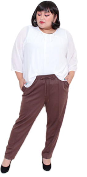 ブドウ型のかたはりさんの着痩せ術