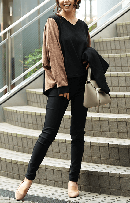 大きいサイズ レディース ハイパーストレッチ美脚スキニーパンツ