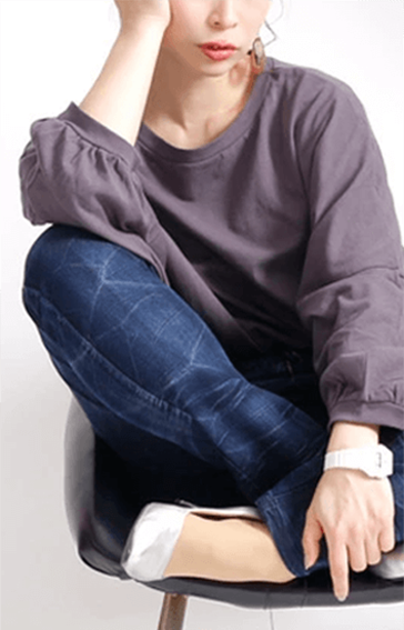 大きいサイズ レディース ウォッシュスキニーストレッチデニムパンツ